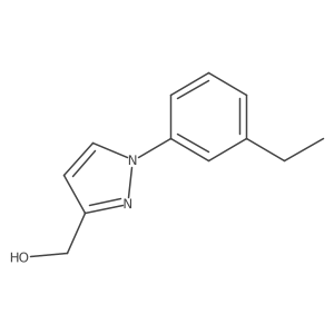 (1-(3-Ethylphenyl)-1H-pyrazol-3-yl)methanol Structure