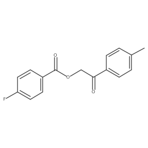 2-(4-Methylphenyl)-2-oxoethyl 4-fluorobenzoate Structure