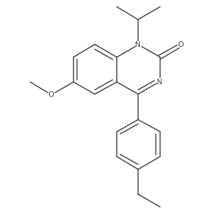1-Isopropyl-4-(4-ethyl-phenyl)-6-methoxy-1H-quinazolin-2-one Structure