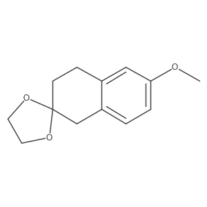 6-Methoxy-3,4-dihydronaphthalen-2(1H)-one 2-ethyleneketal结构式