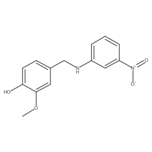 2-Methoxy-4-[[(3-nitrophenyl)amino]methyl]phenol Structure