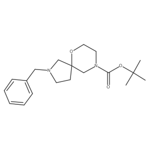 Tert-butyl 2-benzyl-6-oxa-2,9-diazaspiro[4.5]decane-9-carboxylate Structure