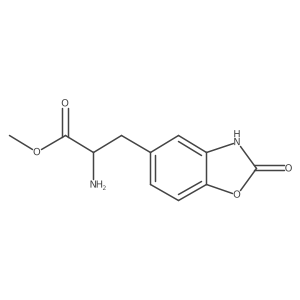 2-Amino-3-(2-oxobenzoxazol-5-yl)propionic acid methyl ester Structure
