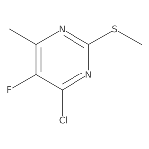 4-Chloro-5-fluoro-6-methyl-2-(methylthio)pyrimidine结构式