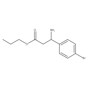 Propyl 3-amino-3-(4-bromophenyl)propanoate结构式