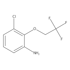 3-Chloro-2-(2,2,2-trifluoroethoxy)aniline Structure