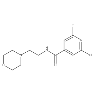 2,6-Dichloro-N-(2-morpholin-4-yl-ethyl)-isonicotinamide结构式