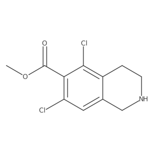 Methyl 5,7-dichloro-1,2,3,4-tetrahydroisoquinoline-6-carboxylate结构式