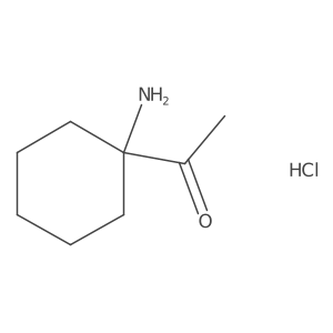 1-(1-Aminocyclohexyl)ethanone hydrochloride结构式