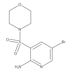 5-Bromo-3-(morpholinosulfonyl)pyridin-2-amine结构式