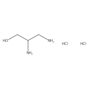 (2R)-2,3-diaminopropan-1-ol dihydrochloride结构式