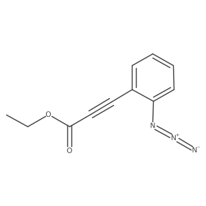 Ethyl 3-(2-azidophenyl)-2-propynoate结构式