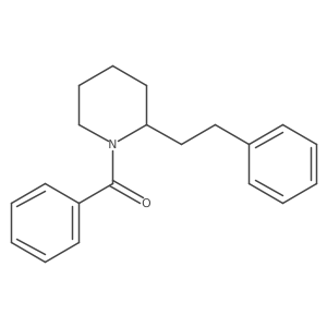 Phenyl[(2R)-2-(2-phenylethyl)piperidin-1-yl]methanone Structure