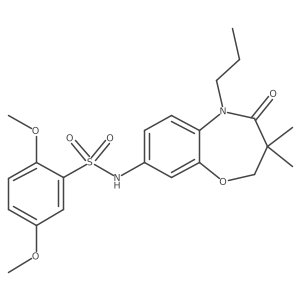 N-(3,3-dimethyl-4-oxo-5-propyl-2,3,4,5-tetrahydrobenzo[b][1,4]oxazepin-8-yl)-2,5-dimethoxybenzenesulfonamide Structure