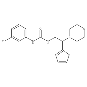 1-(3-Chlorophenyl)-3-(2-morpholino-2-(thiophen-2-yl)ethyl)urea Structure
