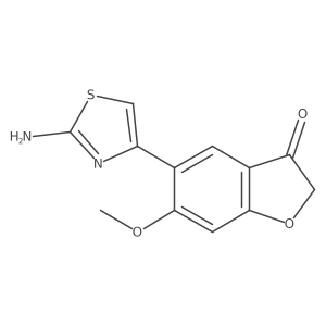 5-(2-amino-1,3-thiazol-4-yl)-6-methoxy-1-benzofuran-3(2H)-one Structure