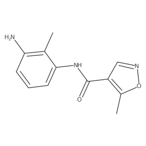 N-(3-Amino-2-methylphenyl)-5-methyl-4-isoxazolecarboxamide Structure