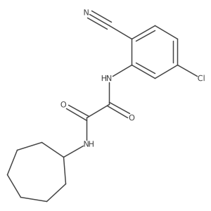 N1-(5-chloro-2-cyanophenyl)-N2-cycloheptyloxalamide Structure