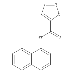 N-(naphthalen-1-yl)isoxazole-5-carboxamide结构式