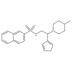 N-(2-(4-methylpiperazin-1-yl)-2-(thiophen-3-yl)ethyl)naphthalene-2-sulfonamide Structure