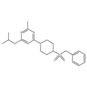 4-(4-(Benzylsulfonyl)piperazin-1-yl)-6-isopropoxy-2-methylpyrimidine Structure