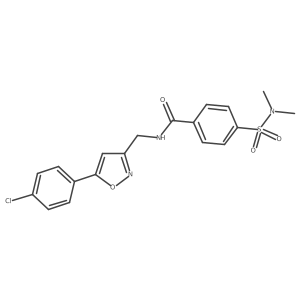 N-((5-(4-chlorophenyl)isoxazol-3-yl)methyl)-4-(N,N-dimethylsulfamoyl)benzamide Structure
