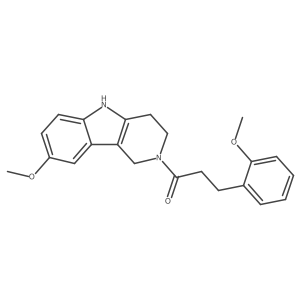 3-(2-methoxyphenyl)-1-(8-methoxy-1,3,4,5-tetrahydro-2H-pyrido[4,3-b]indol-2-yl)propan-1-one Structure