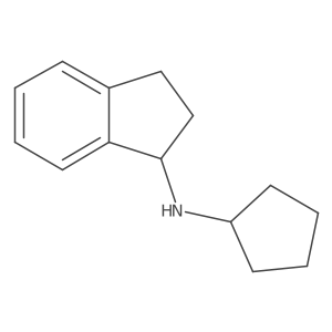 N-cyclopentyl-2,3-dihydro-1H-inden-1-amine结构式