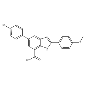 5-(4-hydroxyphenyl)-2-(4-methoxyphenyl)-3H-imidazo[4,5-b]pyridine-7-carboxylic acid Structure