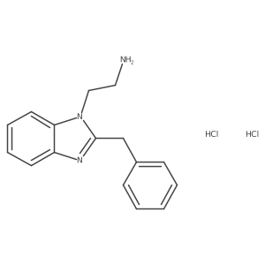 2-(2-benzyl-1H-benzo[d]imidazol-1-yl)ethanamine dihydrochloride结构式