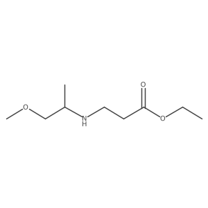 Ethyl 3-[(1-methoxypropan-2-yl)amino]propanoate Structure