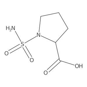 1-(Aminosulfonyl)pyrrolidine-2-carboxylic acid Structure