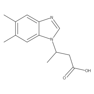 3-(5,6-dimethyl-1H-benzimidazol-1-yl)butanoic acid Structure