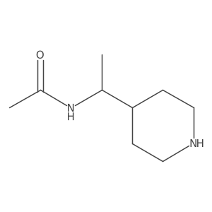 N-[1-(piperidin-4-yl)ethyl]acetamide结构式