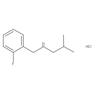 [(2-Fluorophenyl)methyl](2-methylpropyl)amine hydrochloride Structure