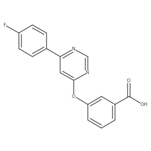 3-{[6-(4-Fluorophenyl)pyrimidin-4-yl]oxy}benzoic acid结构式