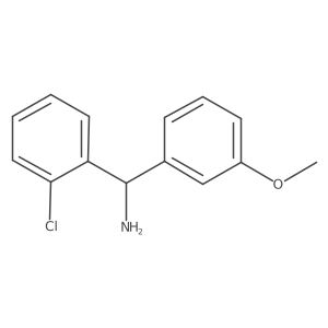 (2-Chlorophenyl)(3-methoxyphenyl)methanamine Structure