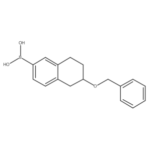 (6-(Benzyloxy)-5,6,7,8-tetrahydronaphthalen-2-yl)boronic acid结构式