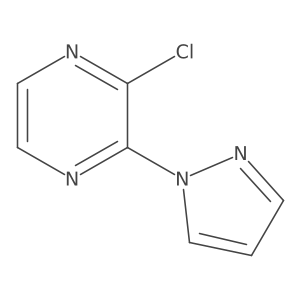2-Chloro-3-(1H-pyrazol-1-YL)pyrazine Structure