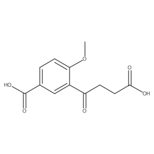 5-Carboxy-2-methoxy-I(3)-oxobenzenebutanoic acid Structure