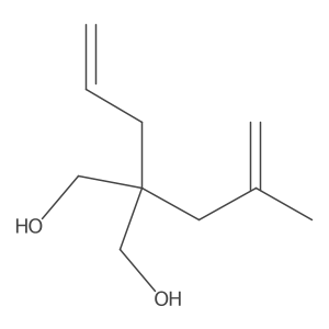 2-(2-Methylprop-2-enyl)-2-prop-2-enylpropane-1,3-diol结构式