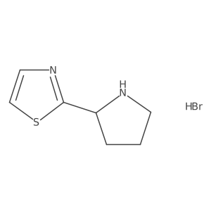 (S)-2-(Pyrrolidin-2-yl)thiazole hydrobromide Structure