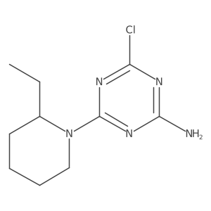 4-Chloro-6-(2-ethylpiperidin-1-yl)-1,3,5-triazin-2-amine Structure