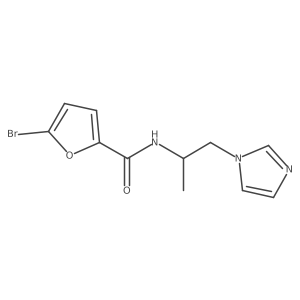n-(1-(1h-Imidazol-1-yl)propan-2-yl)-5-bromofuran-2-carboxamide Structure