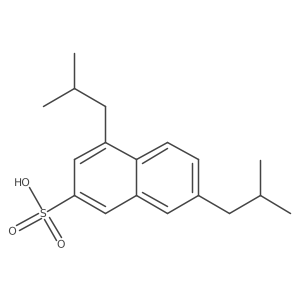 4,7-Bis(2-methylpropyl)naphthalene-2-sulfonic acid Structure