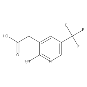 2-Amino-5-(trifluoromethyl)pyridine-3-acetic acid结构式