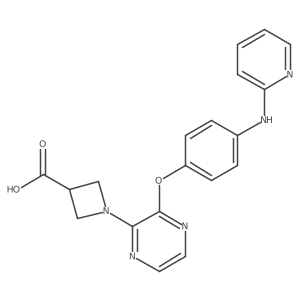 1-[3-[4-(2-Pyridinylamino)phenoxy]-2-pyrazinyl]-3-azetidinecarboxylic acid结构式