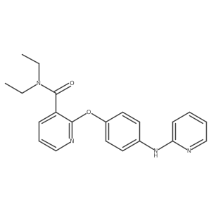 N,N-Diethyl-2-[4-(2-pyridinylamino)phenoxy]-3-pyridinecarboxamide结构式