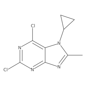2,6-Dichloro-7-cyclopropyl-8-methyl-7H-purine Structure