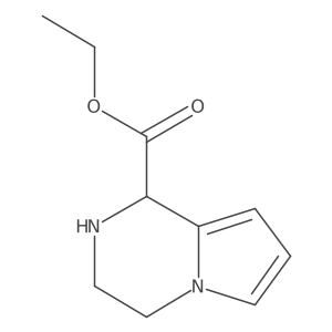 Ethyl 1,2,3,4-tetrahydropyrrolo[1,2-a]pyrazine-1-carboxylate Structure